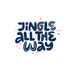 Christmas wish quote hand drawn vector lettering