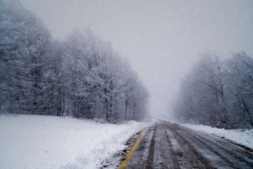 road in winter