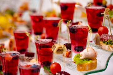 dessert with strawberries