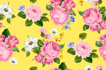 Floral pattern. Fashion vector background