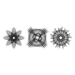 flower 3d geometry of nature stars and flakes