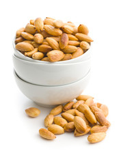 Salty roasted almonds.
