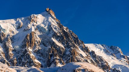Aiguille Midi Needle Sunset Mont
