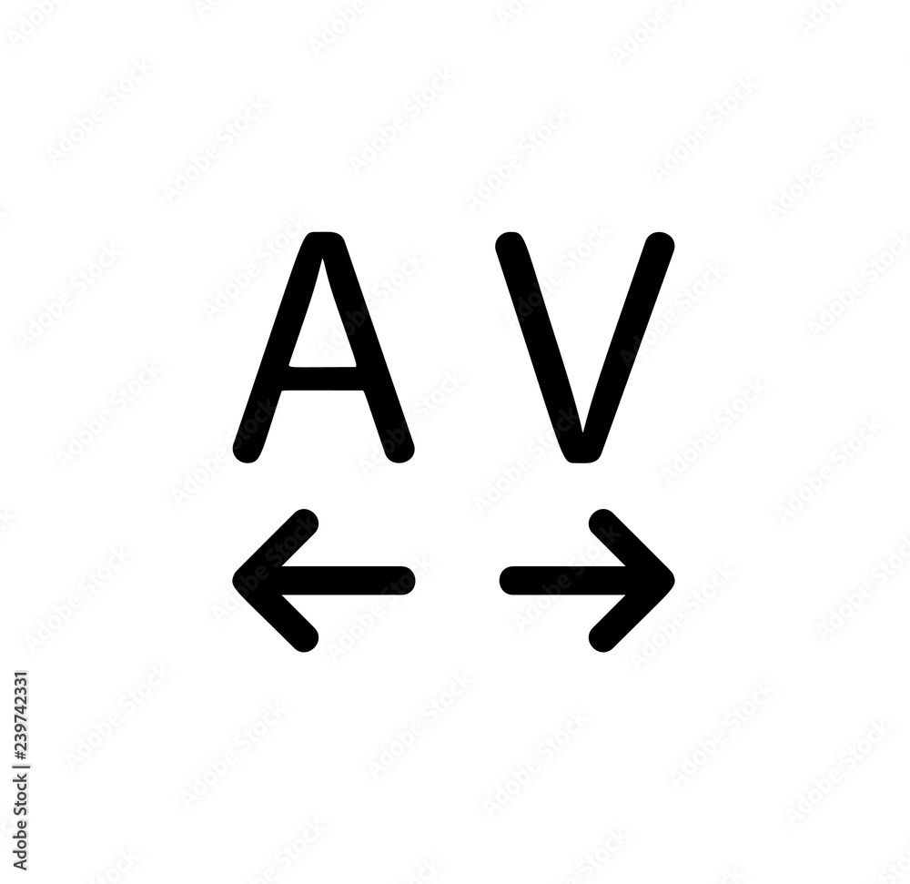 Poster tracking, text icon. simple glyph vector of text editor set icons for ui and ux, website or mobile a