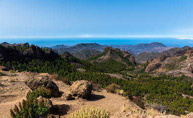 Mountains and see of Gran Canaria, Spain