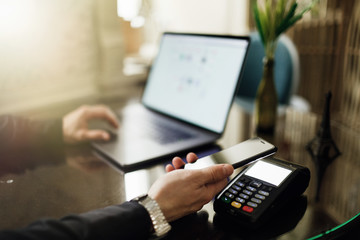 Mobile payments shopping and banking payment,