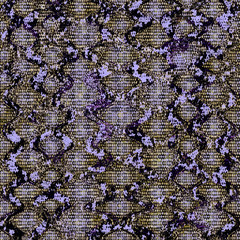 Snake skin seamless pattern. Reptile seamless texture. Animal print.