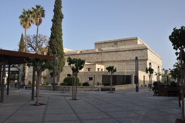 Obraz premium The beautiful plaza Limassol Castle in Cyprus