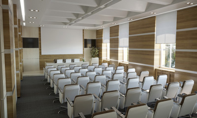 
conference room, meeting room, interior visualization, 3D illustration