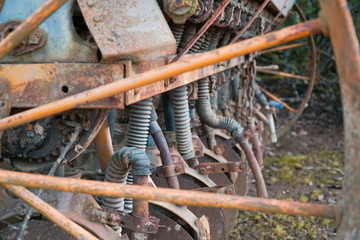 Rusty farm machinery