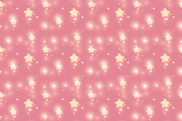 Pink starry background, sparkling stars, pretty stars twinkling