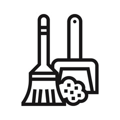 Obraz premium Sweep icon vector