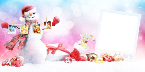 Schneemann - Weihnachtsmotiv