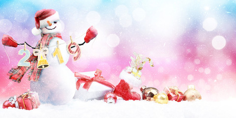 Schneemann - Weihnachtsmotiv