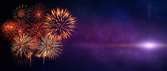Wunderschönes Feuerwerk