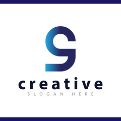 g initial letter logo vector template