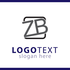 z b initial letter logo vector template