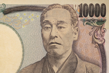 一万円札のアップ