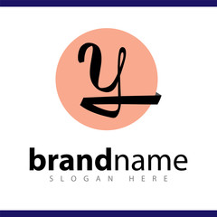y initial letter logo vector template