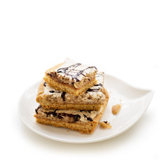 Mazurek, traditional polish tart baked for Easter. In some regions it is also prepared at Christmas and holiday season. Decorated with nut-based icing or almond-based icing