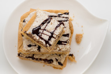 Mazurek, traditional polish tart baked for Easter. In some regions it is also prepared at Christmas and holiday season. Decorated with nut-based icing or almond-based icing