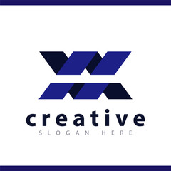wm initial letter logo vector template