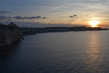sunrise in corsican island