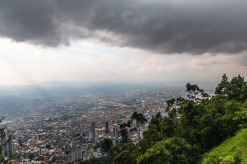 Vista panorámica Bogotá Colombia