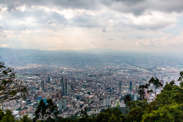 Fototapeta premium Vista panorámica Bogotá Colombia