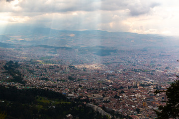 Vista panorámica Bogotá Colombia