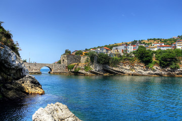 Amasra panorama in Bartin, Turkey