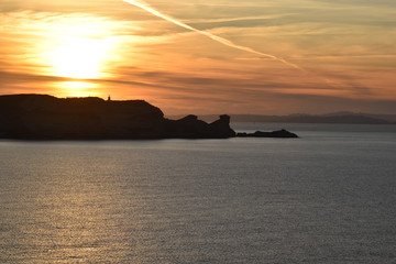 sunrise in corsican island