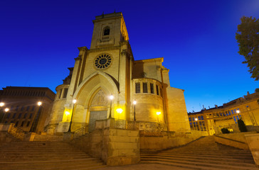 Wide angle shot of Cathedral  San Juan de Albacete
