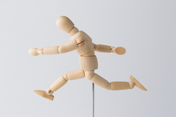 Wooden dummy running