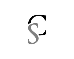 CS Letter Logo Design Template Element Vector