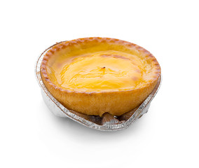 Egg Tarts isolated on white background