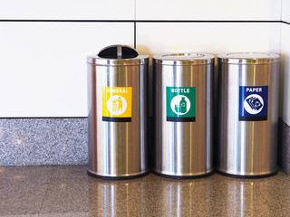  stainless steel trash cans