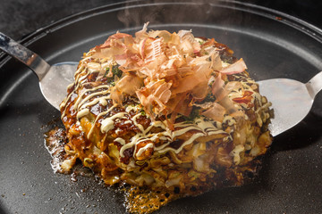 あつあつお好み焼き Japanese Traditional Pizza Okonomiyaki - 239769114