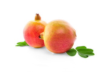 Pomegranate isolated on white background