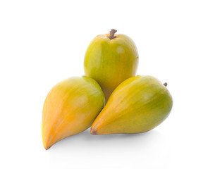 Pouteria campechiana isolated on the white background