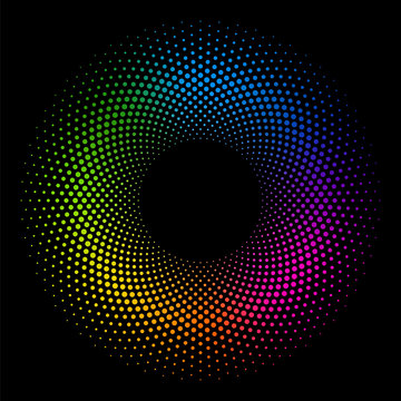 Colorful Polka Dot Circle Pattern #Vector Graphics