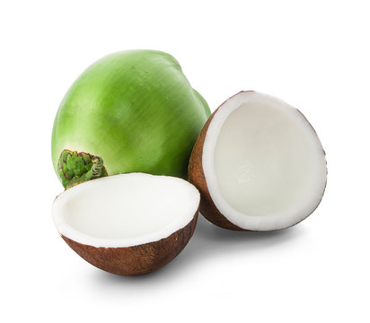 coconut isolated on white background - Image