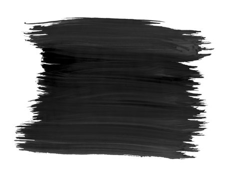 A fragment of the black color background painted with watercolors