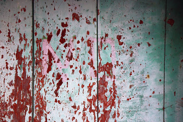 colorful rusty metal iron plate grunge wall background backdrop surface