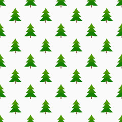 Fir trees seamless pattern