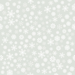 Seamless pattern wallpaper snowflake light green background