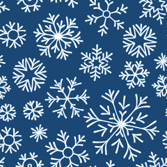 Christmas seamless doodle pattern