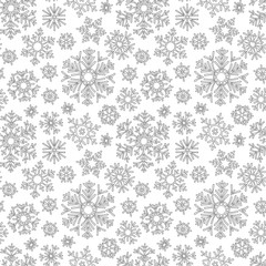 Obraz na płótnie Canvas Christmas pattern from snowflakes