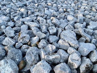 The ground stone grey as natural background