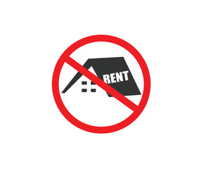 Home rent not available icon 